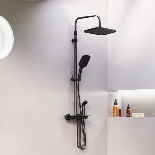 Душевая стойка Damixa Gala 953770300 с термостатом черная матовая